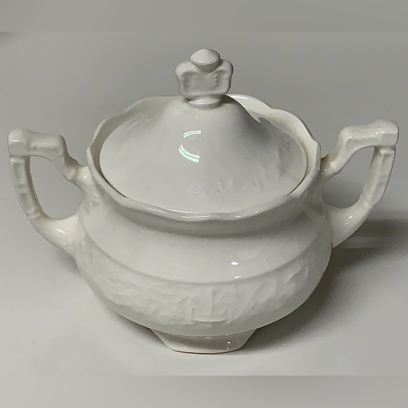 1920s Vintage 2 Handled Lidded MOUNT CLEMENS VOGUE Pottery Sugar Bowl - Picture 13 of 14